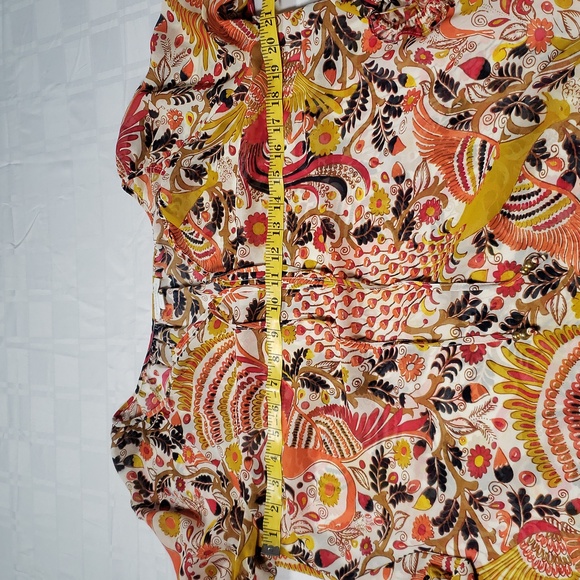 🦜NWOT Charter Club sheer bohemian blouse in Large🦜 - Picture 8 of 9